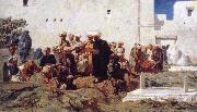 Eugene Fromentin Moroccan Burial painting
